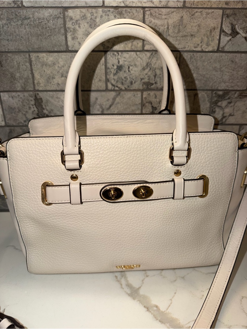 Coach 2017 Blake Carryall Leather Satchel with Gold-Tone Hardware
